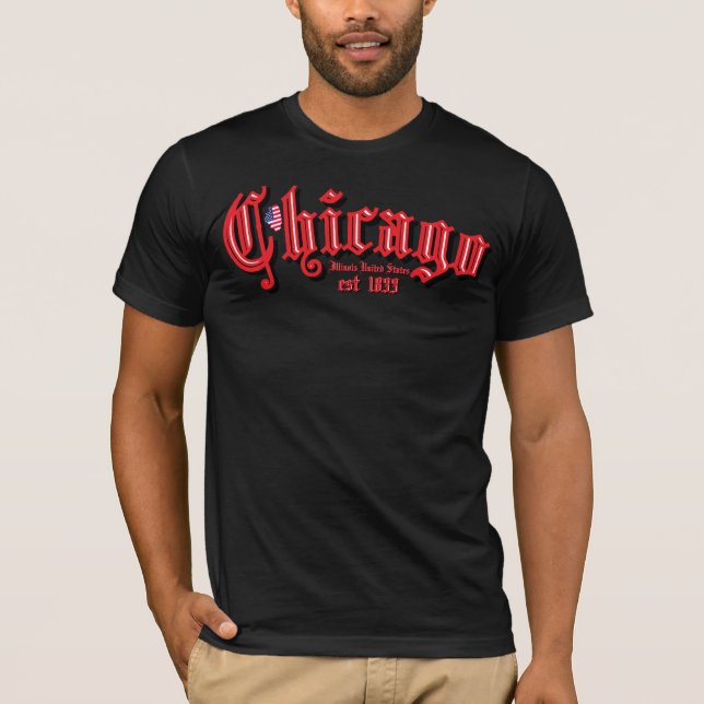 Camiseta T-Shirt Chicago est 1833 (Anverso)