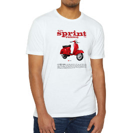 Camiseta T-Shirt Classic Scooter V-150 Sprint V Red