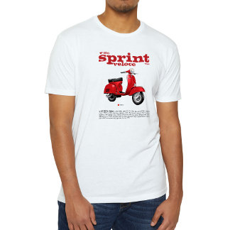 Camiseta T-Shirt Classic Scooter V-150 Sprint V Red