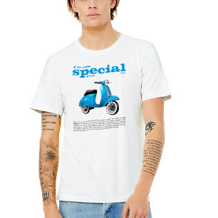 Camiseta T-Shirt Classic Scooter V-50 Blue especial