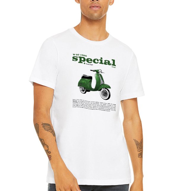 Camiseta T-Shirt Classic Scooter V-50 Especial Verde Forest (Subido por el creador)