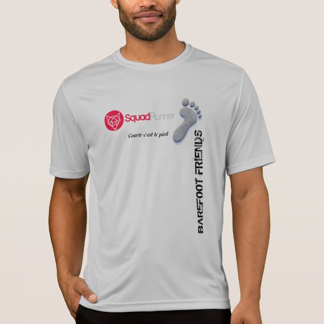 Camiseta T-shirt compression officiel Barefoot Friends (Anverso)