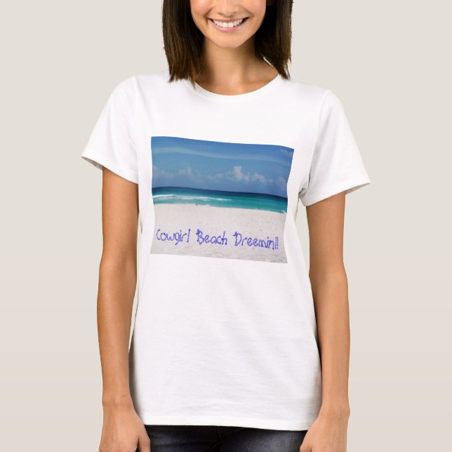 Camiseta ¡¡T Shirt Cowgirl Beach Dreemin!! (Anverso)