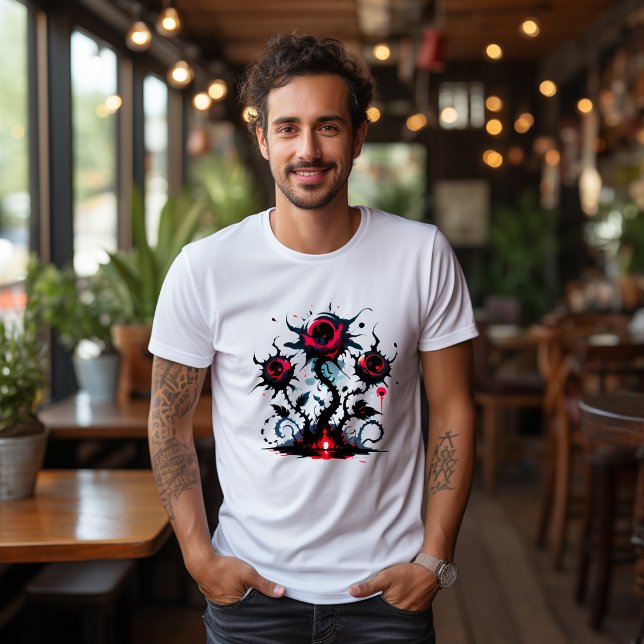 Camiseta T-shirt Créature Abyssale aux Yeux Écarlates (Subido por el creador)