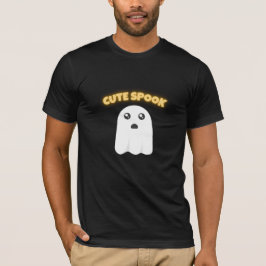 Camiseta T-Shirt Cute Spook | Minimalist Kawaii Ghost Hallo