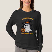 T-Shirt Cute Spook | Minimalist Kawaii Ghost Hallo