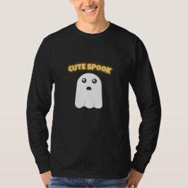 Camiseta T-Shirt Cute Spook | Minimalist Kawaii Ghost Hallo