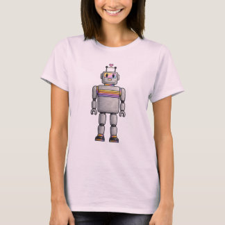 Camiseta T-Shirt Damen mit Roboter