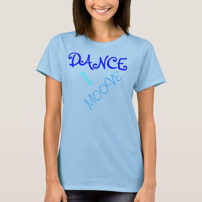 Camiseta T-shirt dance gris bleu (Anverso)
