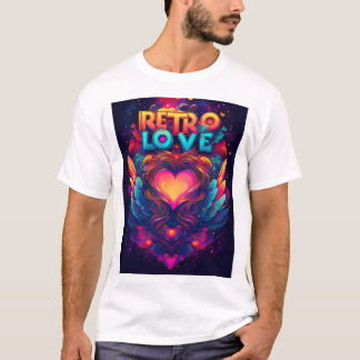 Camiseta T-Shirt de amor retro