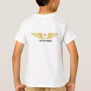 Camiseta T-Shirt de aviación blanca personalizable piloto