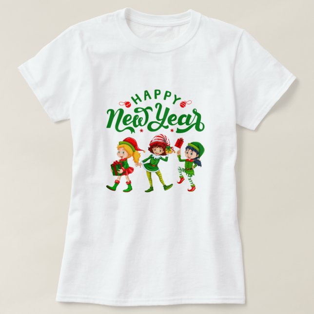 Camiseta t-shirt de femme pour Noël . Merry Christmas (Diseño del anverso)