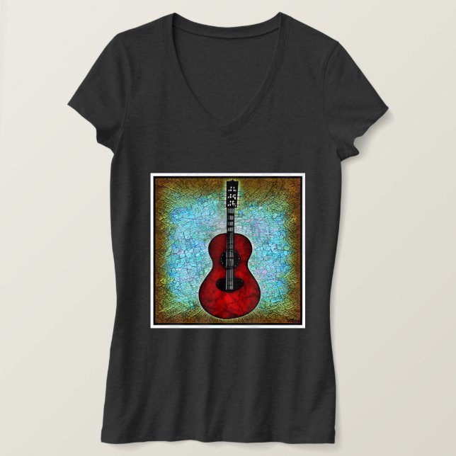 Camiseta T-Shirt de guitarra clásica (Anverso del diseño)