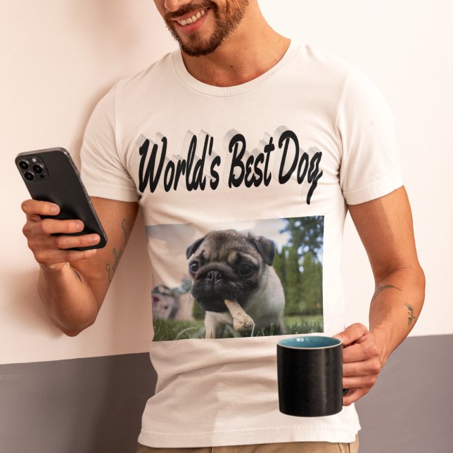Camiseta T-Shirt de la foto del mejor perro (Subido por el creador)