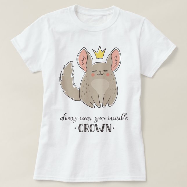 Camiseta T-Shirt de la Reina Chinchilla (Diseño del anverso)