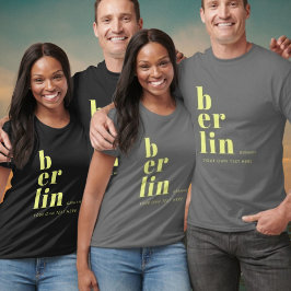 Camiseta T-Shirt de la tipografía alemana de Berlín