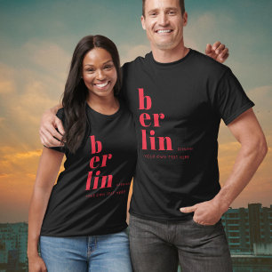 Camiseta T-Shirt de la tipografía alemana de Berlín