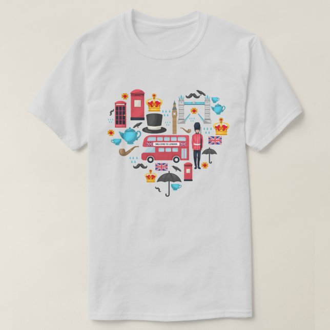 Camiseta T-Shirt de Londres (Diseño del anverso)