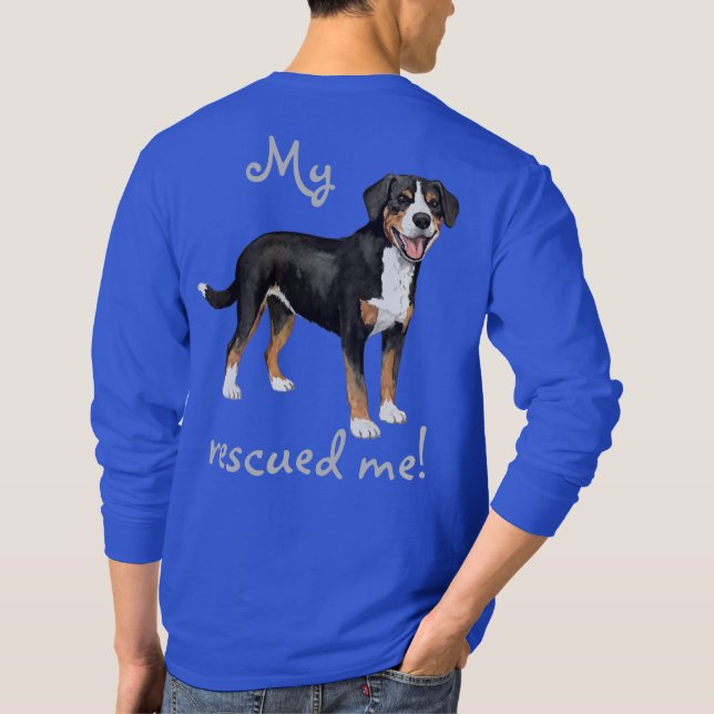 Camiseta T-Shirt de Rescue Entlebucher Mountain Dog (Reverso)
