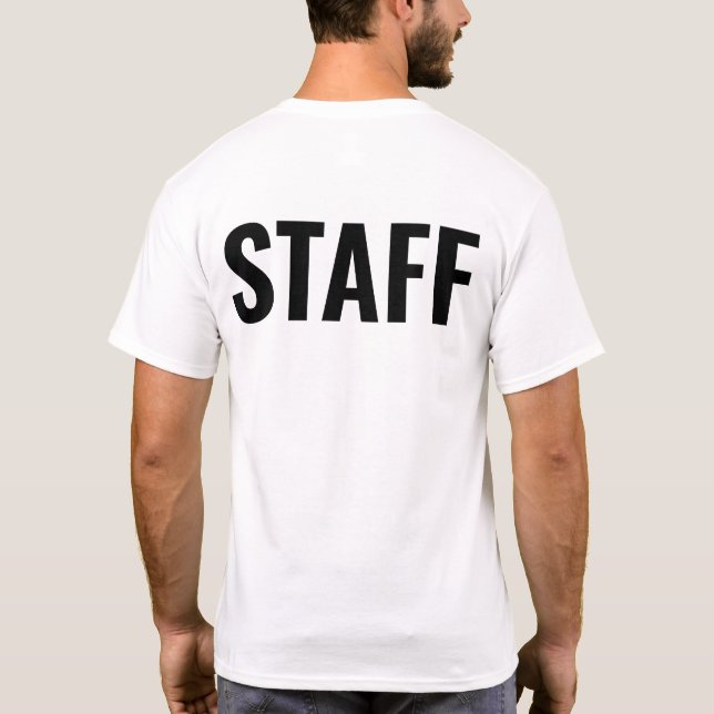 Camiseta T-Shirt de trabajo de la empresa de empleados pers (Reverso)