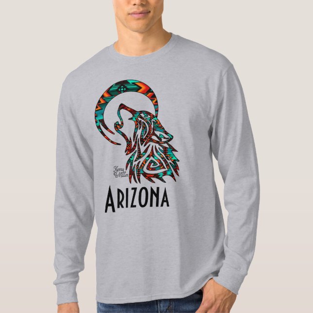 Camiseta T-Shirt de Wolf del Suroeste (Anverso)