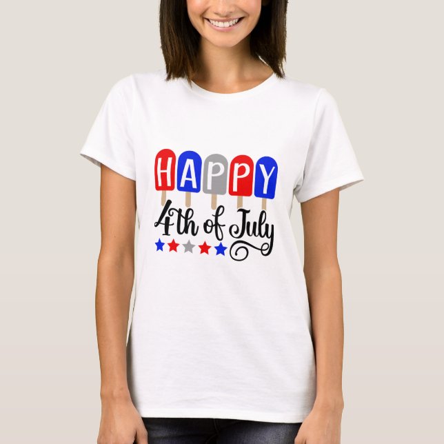 Camiseta T-Shirt del 4 de julio (Anverso)