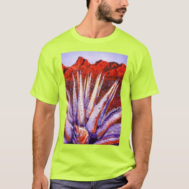 Camiseta T-Shirt del desierto de las acuarelas (Anverso)