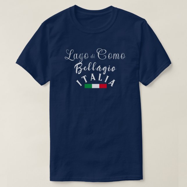 Camiseta T-Shirt del lago Como (Diseño del anverso)