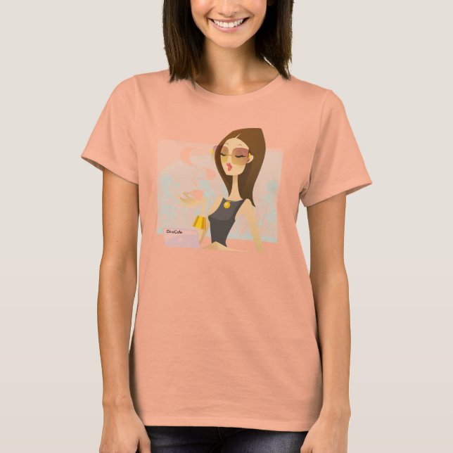 Camiseta T Shirt - DivaCafe (Anverso)