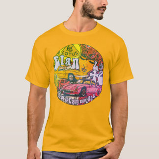 Camiseta T-shirt "Elan & +2" Pop, Vintage - Orange