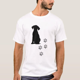 Camiseta T-Shirt Empreintes de Pattes & Chien Mignon – Dog