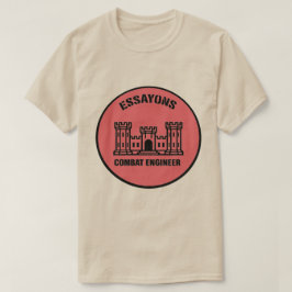 Camiseta T-shirt Essayons Combat Engineer Badge Tee