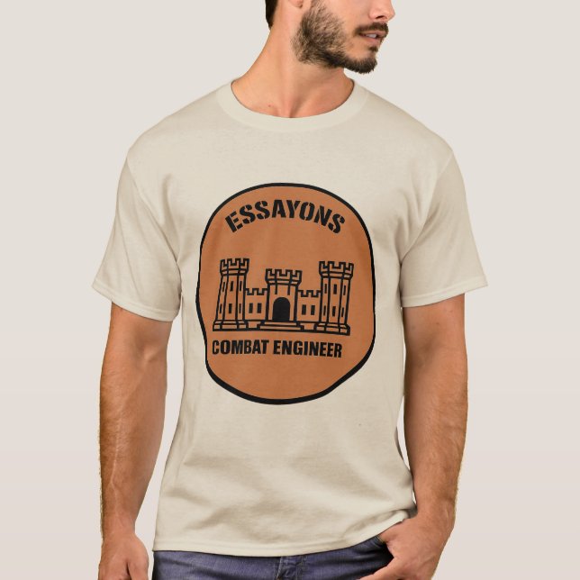 Camiseta T-shirt Essayons Combat Engineer Badge Tee (Anverso)