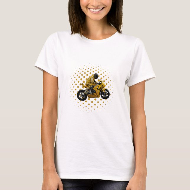 Camiseta T-shirt femme Moto sportive (Anverso)