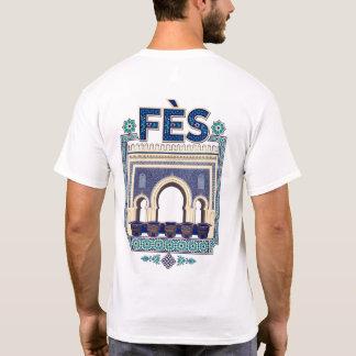 Camiseta T-shirt Fès Maroc - illustration architecturale