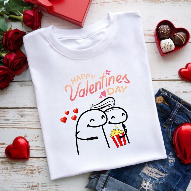 Camiseta T-shirt Flork meme happy valentine's day (Subido por el creador)
