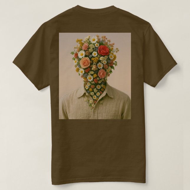 Camiseta T-shirt Flower Head  (Reverso del diseño)