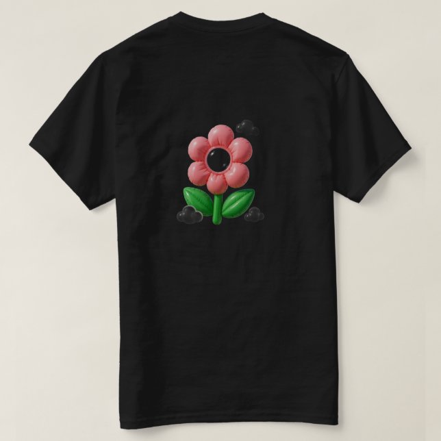 Camiseta T-shirt Flower Plastique (Reverso del diseño)