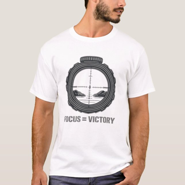 Camiseta T-shirt Focus = Victory Tactical Scope (Anverso)