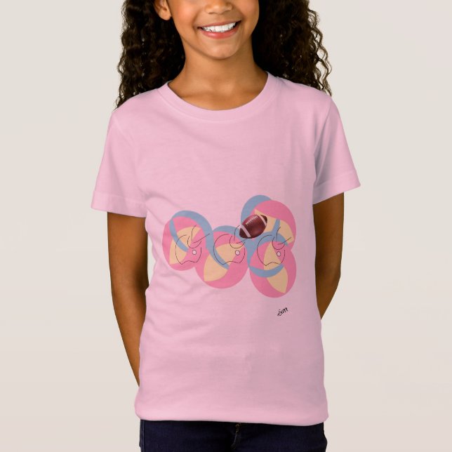 Camiseta T-Shirt : Football In Motion . (Anverso)