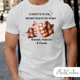 Camiseta T-shirt for dad, daddy's team, father's day