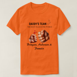 Camiseta T-shirt for dad,  daddy's team, father's day