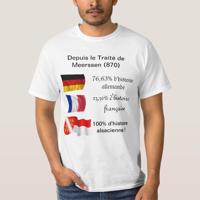 Camiseta T-Shirt Franco-Allemand-Alsacien (Anverso)