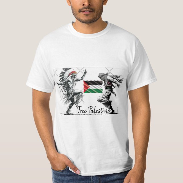 Camiseta T-shirt free palestine (Anverso)