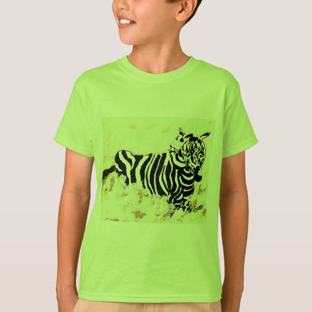Camiseta T-shirt : Freedom Of The Zebra  (Anverso)
