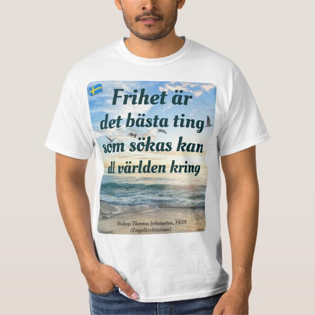Camiseta T-shirt — Frihet (Anverso)