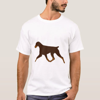 Camiseta T-Shirt - Gambas Negras y Rust Doberman