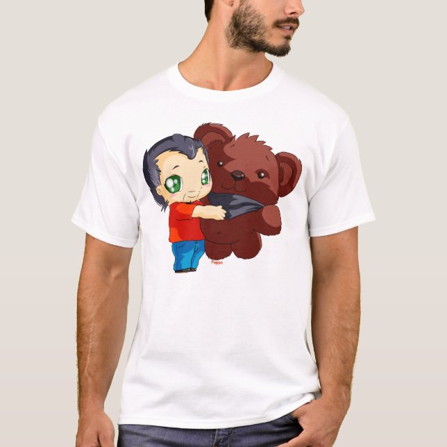 Camiseta T-shirt Gege and his teddy bear (Anverso)