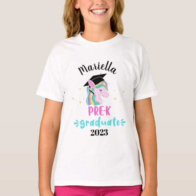 Camiseta T-Shirt, graduado y graduado personalizado de unic (Anverso)