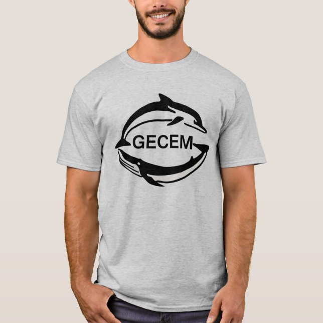 Camiseta T-shirt gris burlado (Anverso)